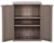 Gecheer Gartenschrank Kunststoffschrank Haushaltsschrank Spindschrank Terrassenschrank Balkonschrank Putzschrank Braun 65x45x88 cm
