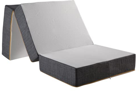 Comfy Line - Futon Klappmatratze, 100 x 200 cm, Matratze für Camping, Reisematratze Gästematratze Klappbar Faltmatratze Bodenmatratze Orthopädischer Schaumstoff