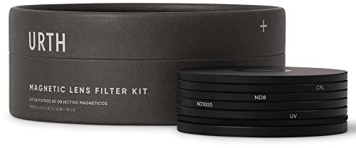 Urth 55mm 4-in-1 Magnetic Lens Filter Kit (Plus+) — UV, CPL, Neutral Density ND8, ND1000, Multi-Coated Optical Glass, Ultra-Slim Camera Lens Filters