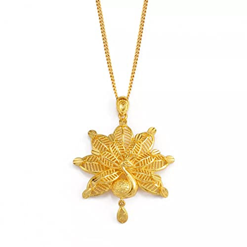 FUWIND Halskette Anhänger Schmuck Yezidi Lalish Pfau Anhänger Halsketten Heiligster Tempel der Yeziden Schmuck Weihnachten Geburtstag Geschenk