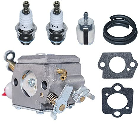 Gubeter Kit de carburateur, pour tronçonneuse à gaz Husqvarna 340 340E 340Epa 345 345E 345Epa 346 346Xp 346Xp Epa 350 350Epa 351 351Epa 353 353Epa. pour Jonsered Cs2141, 503283208 503281812 503281614