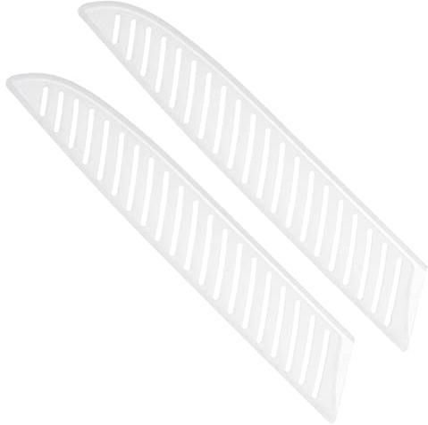 PATIKIL 8 Plastik Messer Cover 2 Pack Hülsen Messer Kantenschutz Klinge Beschützer Messer Scheide für Küche Chef Stil 2 Weiß