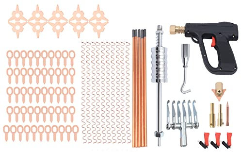 86pc Stud Welder Dent Puller Kit Car Body Panel Dent Spot Welding Repair Tools Auto Car Spot Repair Device Welding Hammer Gun Tool Dent Repair Remover Set