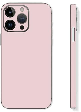 CXWITHY Skin Wrap for iPhone 15 14 13 Pro Max, Phone Sticker Vinyl Decal, Full Protective Film for iPhone Back, Camera, Frame (Not Phone Case) (Pink, iPhone 13 Pro Max)