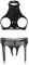 CHICTRY Womens 2 Piece Lingerie Set Stretch Vinyl Shelf Bra Quarter Cup Bra Tops with Panty Nightwear 6# Black A XXL