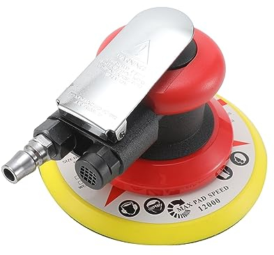 ARTGOS 6 Zoll Pneumatische Air Sander Polierer Werkzeug Polieren Exzenterschleifer Maschine Schleifer for Autolack Pflege Rost Entfernung Werkzeuge Stabiles Schleifen