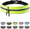 Fitgriff® Laufgürtel für Handy - Lauftasche Jogging, Hüfttasche, Sportgürtel, Running Belt zum Joggen, Laufen, Sport, Fitness - passend für alle Smartphones (Neon Yellow, 85-120cm Bauchumfang)