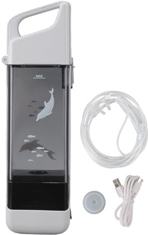 Wasserstoff-Wasserflasche, 300 Ml, Tragbarer Wasserstoff-Wasserflaschen-Generator, Wasser-Ionisator-Maschine für Büro, Outdoor-Aktivitäten, Sport,
