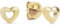 JETTE Damen-Ohrstecker 925er Silber, recycelt One Size, Gelbgold 32027880