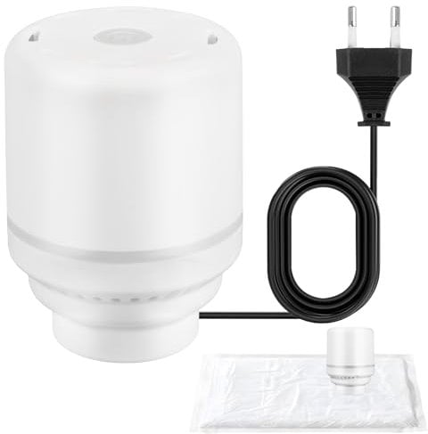 Pompe à vide électrique portable pour sacs sous vide pour vêtements, Mini Aspirateur 220V 30W 4,0 kPa forte puissance d'aspiration pour Voyage Camping