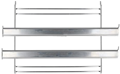 ensipart Auszugsschiene links in Backofen kompatibel mit gorenje 564528 2-fach Auszug mit linkem Haltegitter für Zubehör