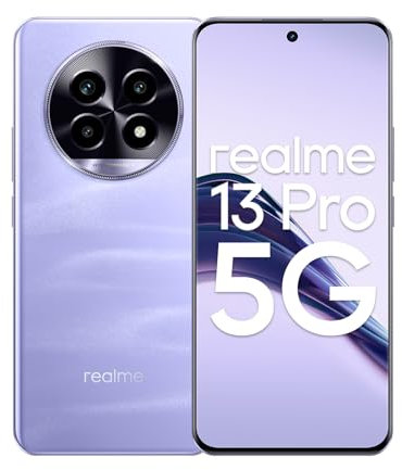 realme 13 pro 5G Smartphone 8+256 GB, Sony LYT-600 OIS Camera, AI Ultra Clarity, Snapdragon 7s Gen 2 Chipset, 120Hz Curved Vision Display, 45W SUPERVOOC 5200mAh Massive Battery, EU Verion, Pruple