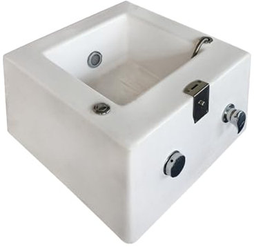 FSADYANG Bain de Pieds Massant,Bain de Pieds Bouillonnant ,Bain Massage Pieds,avec Éclairage Coloré, Surf, Bain de Pieds avec Points D'acupression et Contrôle de la Température(67 * 67cm(26 * 26in))