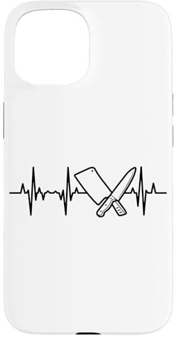 Carcasa para iPhone 15 Cuchillo Y Cuchilla Heartline Carnívoro