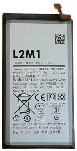 L2M1 Batteria EB-BG973ABU per Samsung Galaxy S10 SM-G973 SM-G973F SM-G973F/DS SM-G973FN SM-G973FN/DS 3400mAh 13.09Wh 3.85V