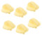DECOMELODY Lot De 6 Interrupteurs Rotatifs Sans Fil Kit De Boutons Blancs Accessoires Pour Tige D'Haltère Filtre De Chauffage Bouton Électrique Autocollants Pour Voiture Électrique