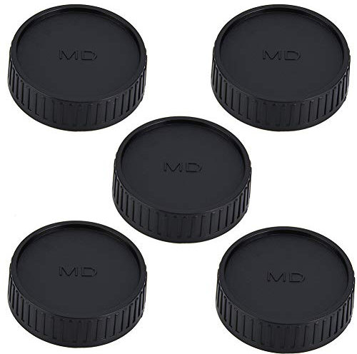 Qukaim 5 Stück Kunststoff-Rückkappen-Schutzhülle für Minolta Seagull MD Mount Kameraobjektiv, Objektivdeckel, Objektivschutzabdeckung, leicht, einfach zu bedienen