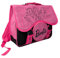 mybagstory - Barbie School Bag – Girl 38 x 34 x 16 cm – 2 Compartments + Round Pocket – Flap Closure – Primary School Bag – Official Product, Barbie - Black/Pink, enfant