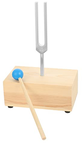 Supvox Stimmgabel Aus Aluminiumlegierung Mit Holzhammer Für Experimente Und Lehre Stimmgabel Physikalisch-akustische Untersuchungen