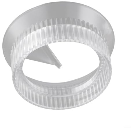 Moka Pot Kaffee-Dosierring, Tamper-Verteiler, Werkzeug für 82 mm, 90 mm, 2–6 Tassen, Espressomaschinen mit drehbarem Design und Kunststoffkonstruktion (transparent, 90 mm)