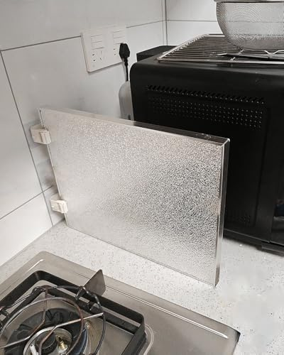 Plaque Anti Chaleur Four Frigo Panneau Protection Thermique Cuisinière Four Réfrigérateur - Panneau Protection Thermique Magnétique/Adhésif/Fixation Par Supports Panneau D'isolation(40x60cm/16x24in)