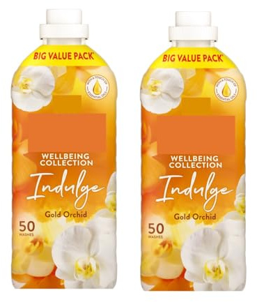 Fabric Conditioner 50w x Pack of 2 - Gold Orchid - Your Laundry Smells Fresh Every Time - Ultra Concentrated Conditioner Leaves Clothes Feeling as if They Were Dried Outside