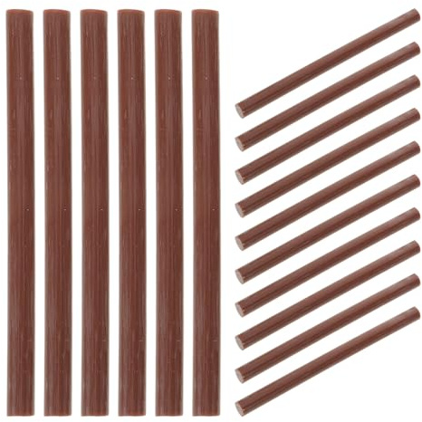 MAGICLULU 48pcs Keratin Gun Bond Glue Sticks for Hair Extensions and Wigs, Brown Hot Melt Adhesive Glue Sticks with Advanced Nano Technology, Reusable and Universally Compatible