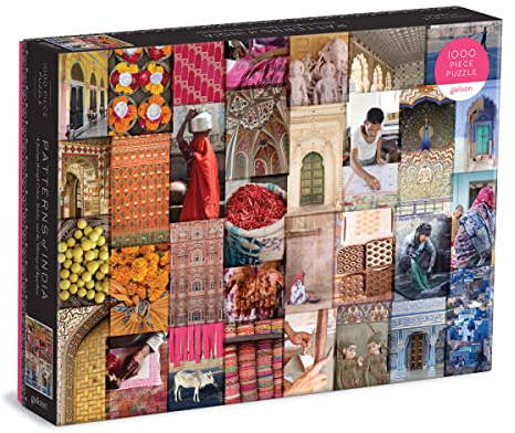Patterns of India Puzzle: A Journey Through Colors, Textiles and The Vibrancy of Rajasthan: 1000 Piece