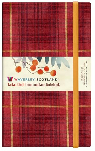 Waverley Scotland Tartan Notebook: Rowanberry Large 21 x 13cm (Waverley Scotland Tartan Cloth Commonplace Notebooks, Band 91)