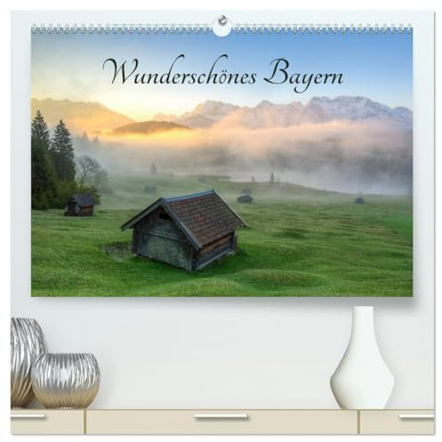 Wunderschönes Bayern (hochwertiger Premium Wandkalender 2026 DIN A2 quer), Kunstdruck in Hochglanz: Entdecken Sie die Einzigartigkeit der bayerischen Landschaft. (CALVENDO Natur)