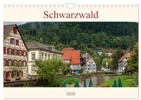 Schwarzwald (Wandkalender 2026 DIN A4 quer), CALVENDO Monatskalender: Kulturlandschaft Schwarzwald in Bildern festgehalten. (CALVENDO Orte)