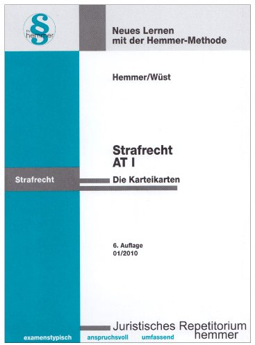 Karteikarten Strafrecht AT (Skripten - Zivilrecht)