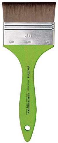 da Vinci, FIT SYNTHETICS, Serie 5073, Modler (breit), Acryl, Aquarell, Öl, Für Leinwand, Metall, Papier, Stoff, Holz, Grundieren, Kurzstiel, Made in Germany, Größe 80