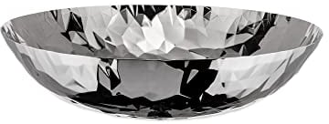 Alessi Joy Nummer 1 Tafelaufsatz aus Edelstahl 18/10 glänzend poliert, 10.5 x 37.7 x 26 cm