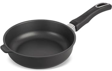 Original Gundel GUSS-BRATPFANNE hoch, Ø 20 cm, Höhe 6,5 cm, BIOTAN-Oberfläche, PFOA-frei, Akku-Therm Boden - fester Stiel
