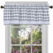 Achim Home Decor, Buffalo, Karierte Volant-Fenstervorhänge, 147 cm breit, 35,6 cm lang, grau und weiß kariert, lichtfilternd, Landhausstil, für Schlafzimmer, Wohnzimmer und Esszimmer
