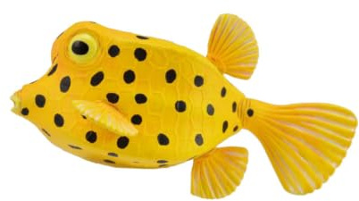 CollectA Yellow Boxfish, Sea Animal Figure | Realistic Collectable Sea Animal Figure for Imaginative Play, Gift for Kids Age 3+