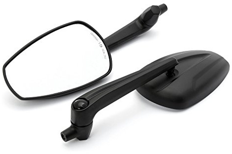 Custom Spiegel Hellacopter Adjustable schwarz mit E-Zulassung, Paar