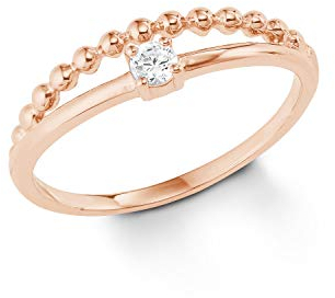 s.Oliver Damen-Ringe Silber vergoldet zirkonia Ringgröße 56 (17.8) 2022718
