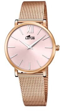 LOTUS Montre pour Femme 18733/1 Minimalist Boîtier en Acier Inoxydable Rose Bracelet en Acier Inoxydable Rose