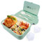 INSANY Bento Box Lunch Box con cucchiaio forchetta a 3 scomparti senza BPA,Scatola Bento può essere utilizzata in forno a microonde, lavapiatti, frigorifero