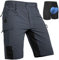 Cycorld MTB Hose Herren Radhose, Schnelltrocknend MTB Shorts mit Sitzpolster, Elastische Farradhose Outdoor Sport Herren MTB Bike Shorts Neu Grau mit Unterwäsche XXL