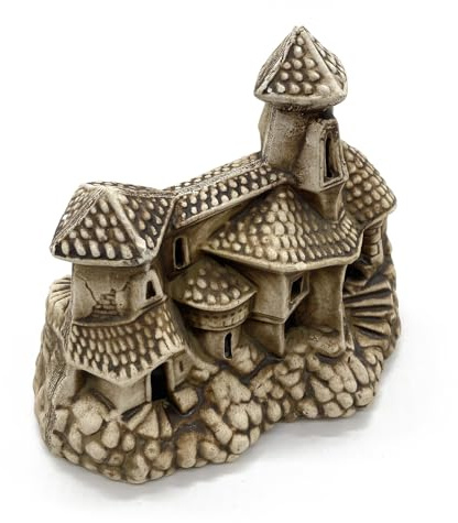 ZooPaul Keramik Deko Dekoration Aquarium Terrarium Ruine Burg Schloss Gebäude 18x13x16cm (L/B/H)