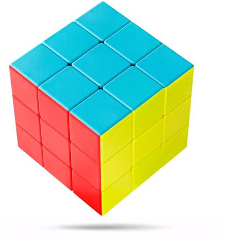 MikaMax Mega Cube – XL Speedcube Puzzle – Ohne Aufkleber – Leuchtende Farben – Sanft & Schnell Drehbar – Für Anfänger & Profis