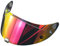 HshDUti Helmvisier Linse UV Schutz Nachtsicht Sicher Integralhelm Motorradhelm Visiere Linse Helm Gesichtsschutz Helmschild für HJ-26 RPHA11 RPHA70 Transparent Rot