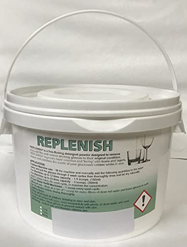 Polvo renovador de vidrio para lavavajillas – Shine – Sparkle – 2,5 kg