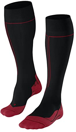 FALKE Herren SK Energizing Wool Skisocken atmungsaktiv schnelltrocknend klimaregulierende geruchshemmende Wolle Funktionsmaterial ohne Polster ultradünn Skistrümpfe Kompression Wettkampf 1 Paar