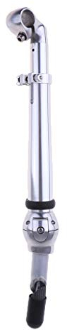 Colcolo Klappbare Feste Sattelstütze Aluminiumlegierung Schwarz 340 480mm, Silber-25,4 mm