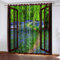 NPBSHZ Flächenvorhang Blickdichte Verdunkelungsvorhang Ösen 3D Gedruckt Thermovorhang Fenster Lavendel Gardinen für Schlafzimmer Wohnzimmer Schallschutz Vorhang 280x215cm 2 Paneele