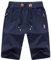 JustSun Kurze Hosen Herren Shorts Jogginghose Sporthose Kurz mit Reissverschluss Tasche Sommer Sweat Shorts Herren Sport Trainingshose Kurz Blau M